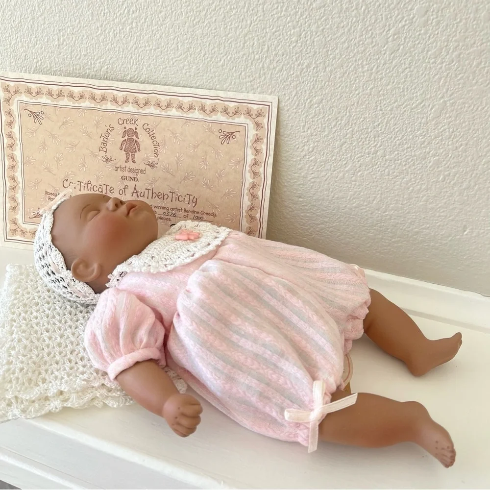 Berdine Creedy Rosey Porcelain Baby Doll 10 Inch